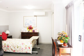 Maranatha Aged Care private room.