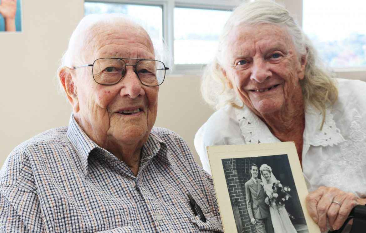 Owen and Hazel Forsdike celebrate their 70th wedding anniversary.