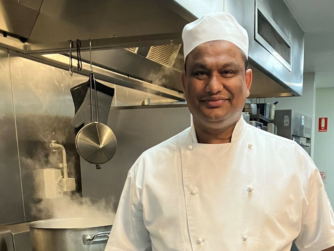 Polash has worked in the kitchen at Ashburn House for 17 years.